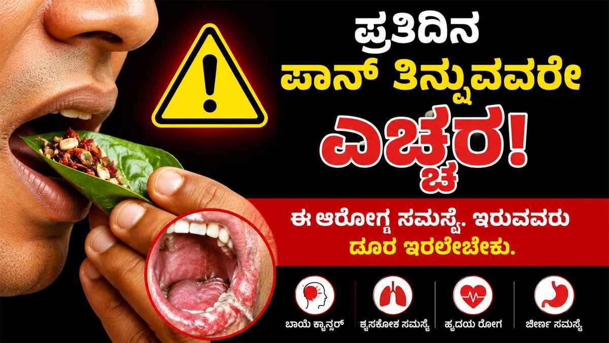 ಪ್ರತಿದಿನ ಪಾನ್ ತಿನ್ನುವವರೇ ಎಚ್ಚರ