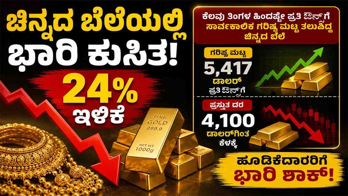 24% ಇಳಿಕೆ ಕಂಡು ಹೂಡಿಕೆದಾರರಿಗೆ ಭಾರಿ ಶಾಕ್!