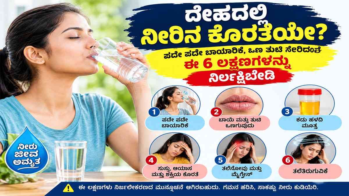 ದೇಹದಲ್ಲಿ ನೀರಿನ ಕೊರತೆಯೇ?