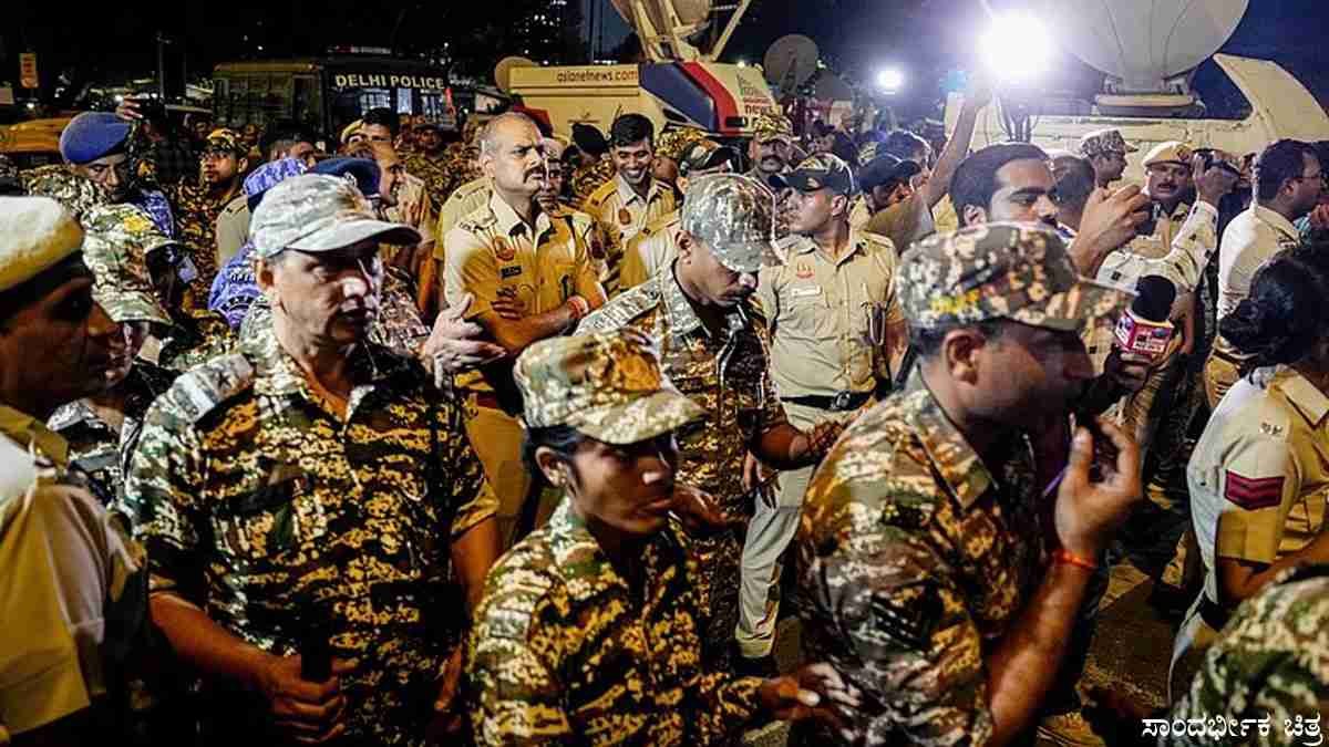 ದೆಹಲಿ ಪ್ರತಿಭಟನೆಯಲ್ಲಿ ಪೊಲೀಸರ ಮೇಲೆ ಹಲ್ಲೆ?