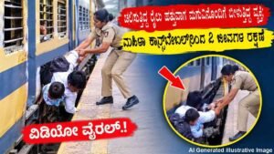ಮಹಿಳಾ ಕಾನ್ಸ್‌ಟೇಬಲ್‌ನಿಂದ 2 ಜೀವಗಳ ರಕ್ಷಣೆ