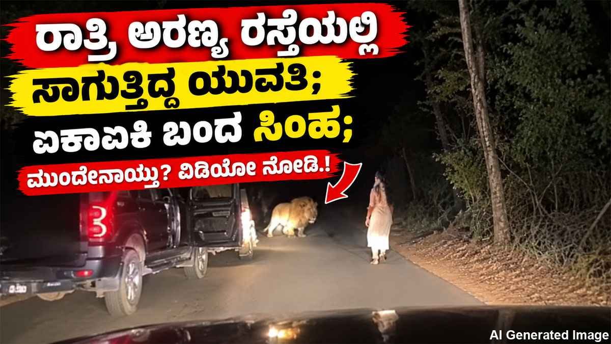 ಏಕಾಏಕಿ ಬಂದ ಸಿಂಹ